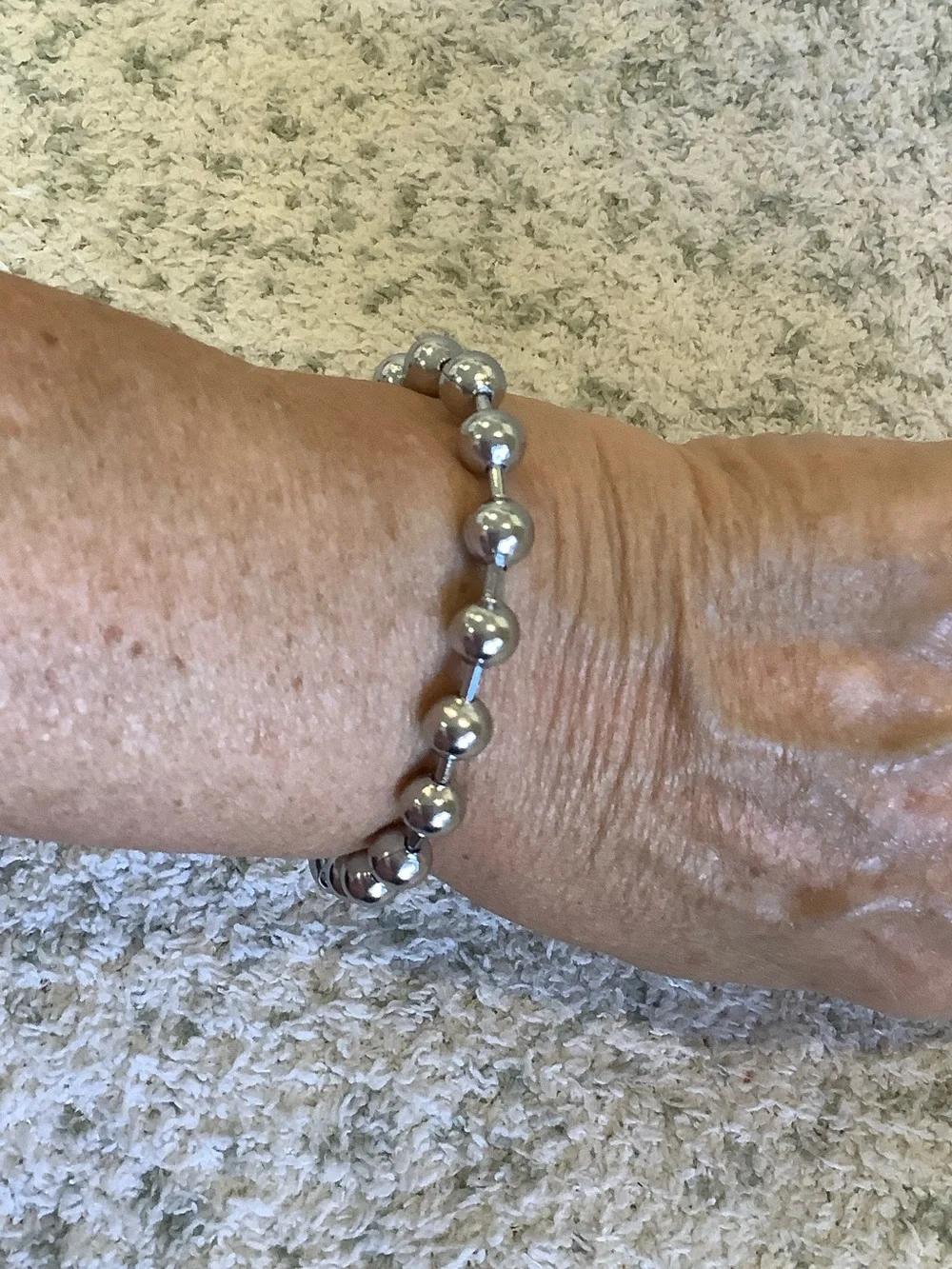 Giant Ball Chain Bracelet Men or Womens NWT 8.50” Stainless steel